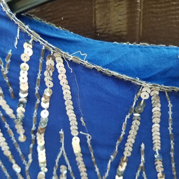 St. Honore Vintage Sequin Beaded Silk Blouse NWT - Picture 3 of 5